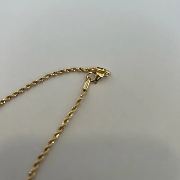 14k gold filled rope necklace - Picture 4 of 5
